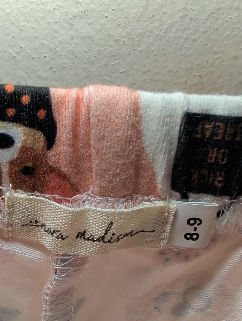 Nora Madison Halloween Dogs Pajamas with Matching T-shirt Cotton Girls Size 8-9 - Picture 6 of 7